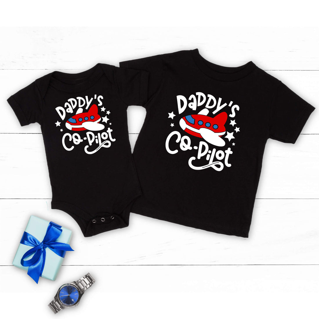 Daddy's Co-Pilot Baby Onesie Infant Toddler Boy's T-Shirt