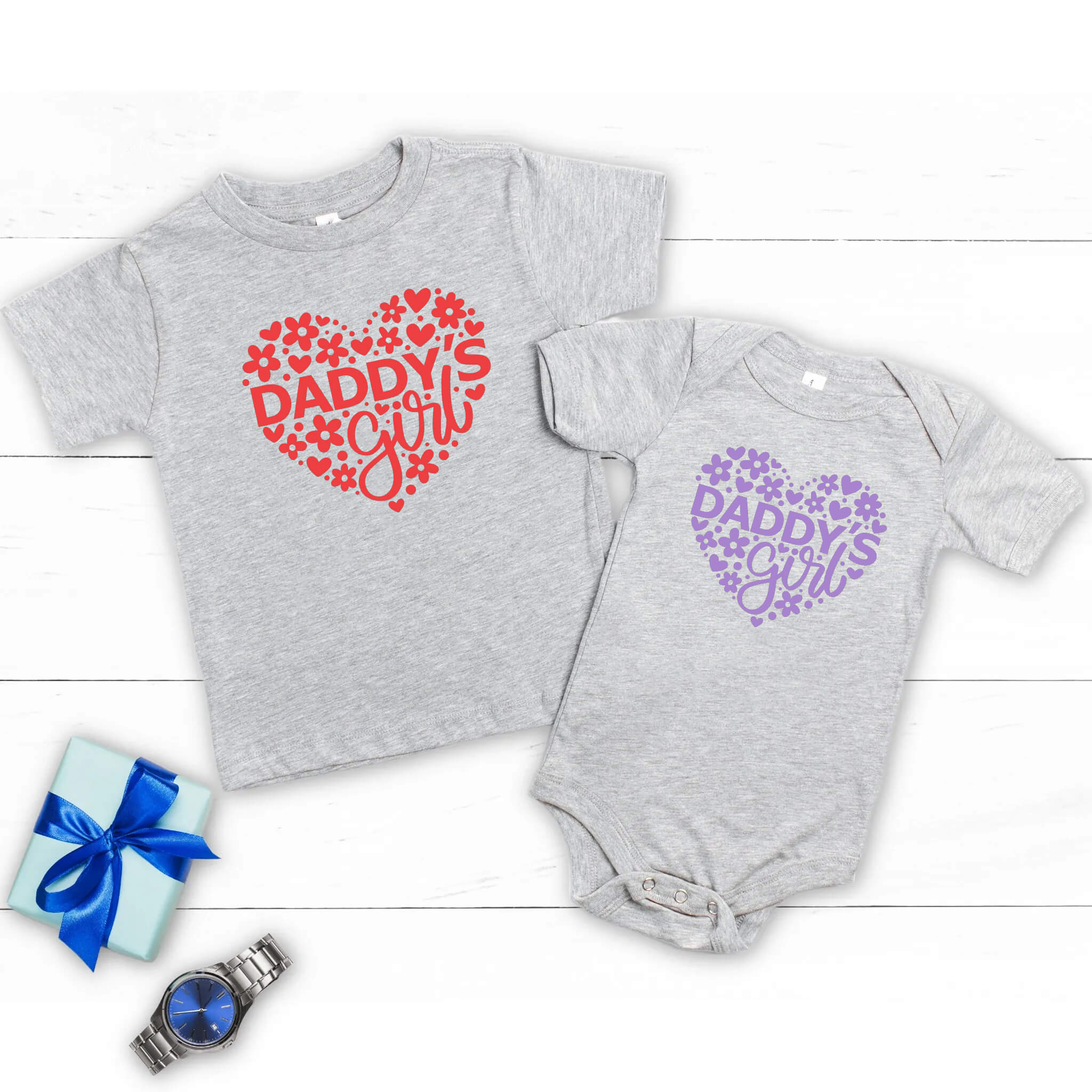 Daddy's Girl Father's Day Baby Onesie Girl's T-Shirt