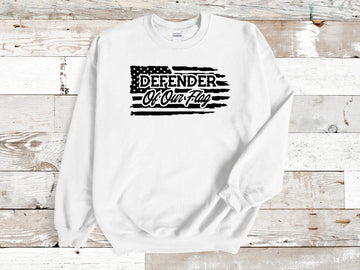 American Flag - Defender of Our Flag Unisex Graphic Print Sweatshirt
