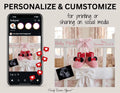 Disney Minnie Baby Girl Elegant Gender Reveal Announcement, Editable Instant Download Canva Template TrendyCustomApparel™
