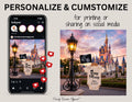 Disney Park Surname Digital Magical Pregnancy Announcement | Fully Editable Canva Template TrendyCustomApparel™