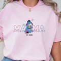 Women’s Mama Eeyore Graphic T-Shirt, Winnie The Pooh Oversized Mama Tee Est. Date - TrendyCustomApparel™