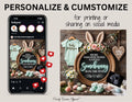 Somebunny Is On The Way Easter Pregnancy Announcement | Digital Canva Template | Gender Neutral Spring Baby Reveal | Instant Download TrendyCustomApparel™