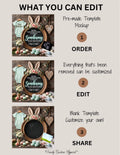 Somebunny Is On The Way Easter Pregnancy Announcement | Digital Canva Template | Gender Neutral Spring Baby Reveal | Instant Download TrendyCustomApparel™