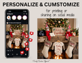 Christmas Elf Pregnancy Announcement Template | We’re Expecting | Editable Canva Download TrendyCustomApparel™