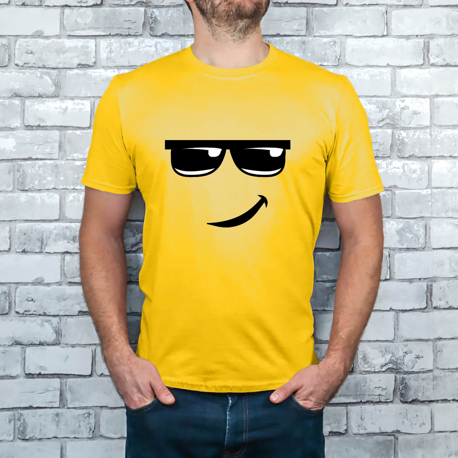 Camiseta unisex con estampado gráfico de disfraz de grupo Emoji de Halloween