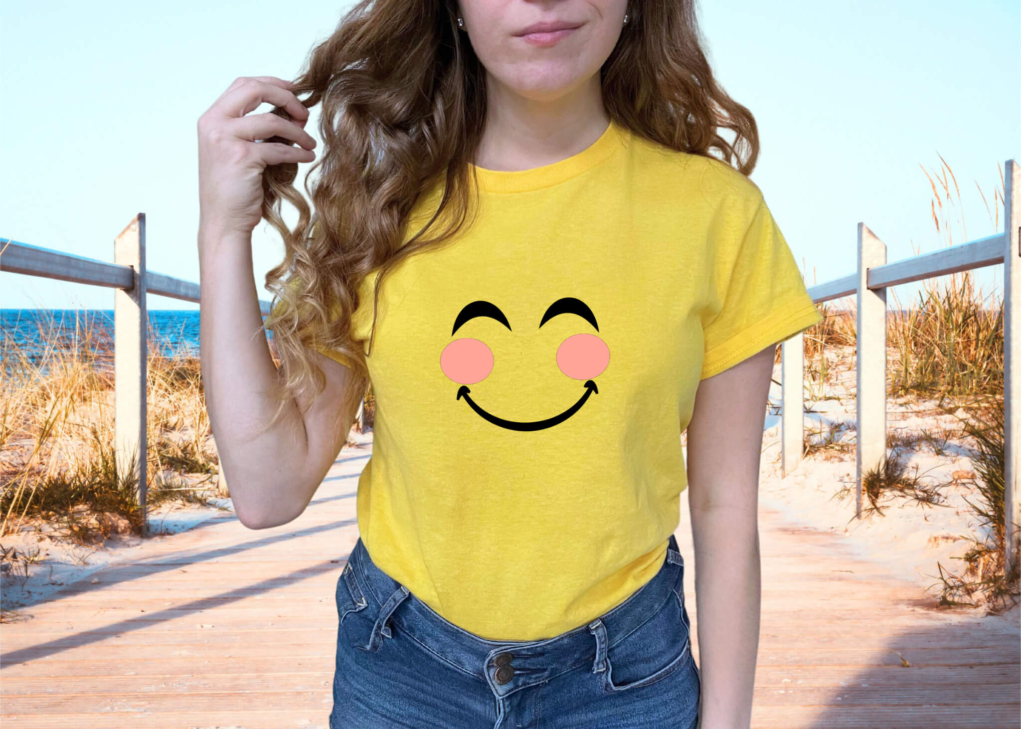 Camiseta unisex con estampado gráfico de disfraz de grupo Emoji de Halloween