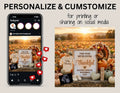 This Year We’re Extra Thankful Pregnancy Reveal, Fall Thankful Digital Pregnancy Announcement, Autumn Themed Template TrendyCustomApparel™