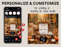 We've Been Keeping a Secret, Fall Secret Digital Pregnancy Announcement, Customizable Fall Little Pumpkin Themed, Instant Editable Template TrendyCustomApparel™