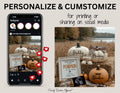 Adding a Pumpkin to Our Patch – Fall Pregnancy Announcement Template | Editable Canva Instant Download TrendyCustomApparel™
