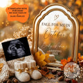 Pregnancy Announcement October Baby, Digital Gender Neutral Social Media Reveal, Editable Canva Template Instant Download, Boho Fall Due Date TrendyCustomApparel™