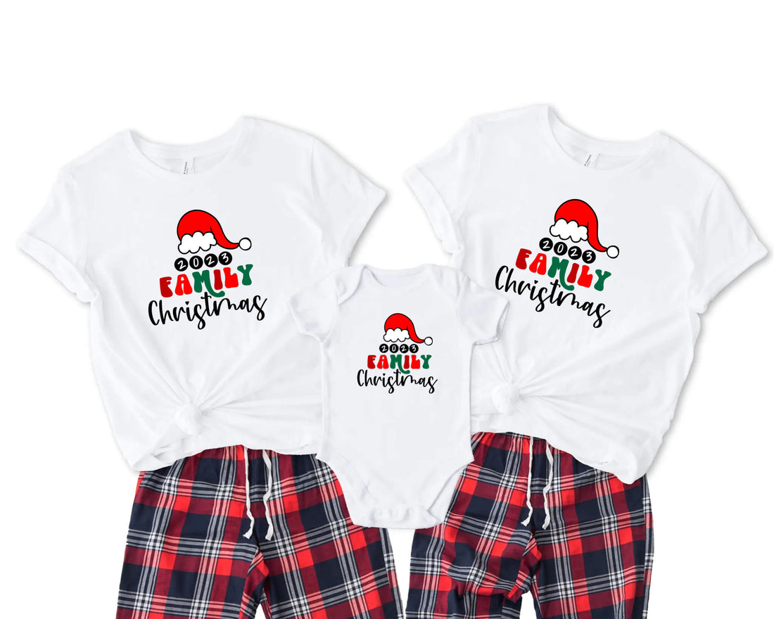 Christmas 2023 Family Christmas Vintage Matching Personalized Graphic Print T-Shirt