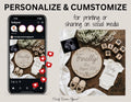 Finally a Baby Reveal Digital Editable Template, Boho Canva Instant Download TrendyCustomApparel™