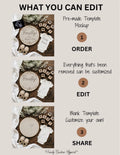 Finally a Baby Reveal Digital Editable Template, Boho Canva Instant Download TrendyCustomApparel™
