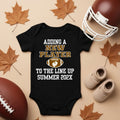 Personalized Pregnancy Announcement, Adding A New Player To The Line Up, Football Inspired Customizable Onesie TrendyCustomApparel™