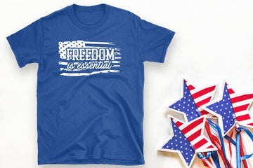 America - Freedom is Essential Unisex Graphic Print T-Shirt / Sweatshirt