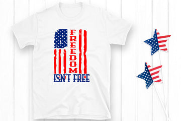 America - Freedom Isn't Free Unisex Graphic Print T-Shirt