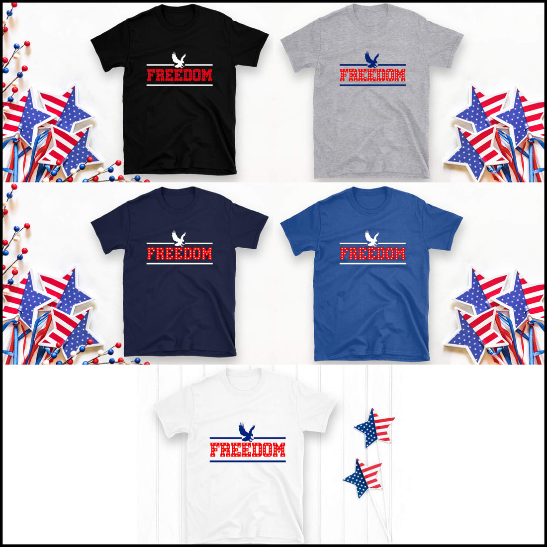 America - Freedom Unisex Graphic Print T-Shirt / Sweatshirt