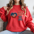 God's Children Are Not For Sale Sunflower Sound Of Freedom Movie Women's Graphic Print Red Sweatshirt TrendyCustomApparel™