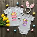 Cute Easter Truck Faux Yarn, Girl's Customizable Easter Shirts, Easter Hunt Baby Onesie, Happy Easter Tee’s TrendyCustomApparel™