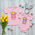 Cute Easter Truck Faux Yarn, Girl's Customizable Easter Shirts, Easter Hunt Baby Onesie, Happy Easter Tee’s TrendyCustomApparel™
