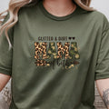 Women's Glitter and Dirt Mama of Both Leopard Camo Graphic T-Shirt - TrendyCustomApparel™