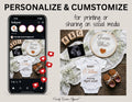Guess What?, Boho Digital Pregnancy Announcement, Gender Neutral Customizable Editable Template TrendyCustomApparel™