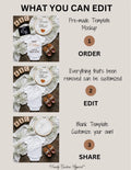 Guess What?, Boho Digital Pregnancy Announcement, Gender Neutral Customizable Editable Template TrendyCustomApparel™