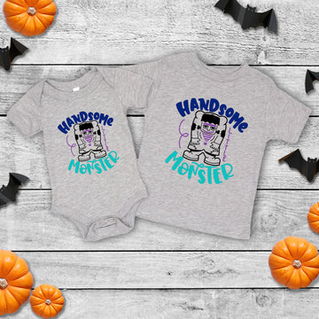 Halloween Boy's Handsome Little Monster Baby Infant Toddler Graphic Print