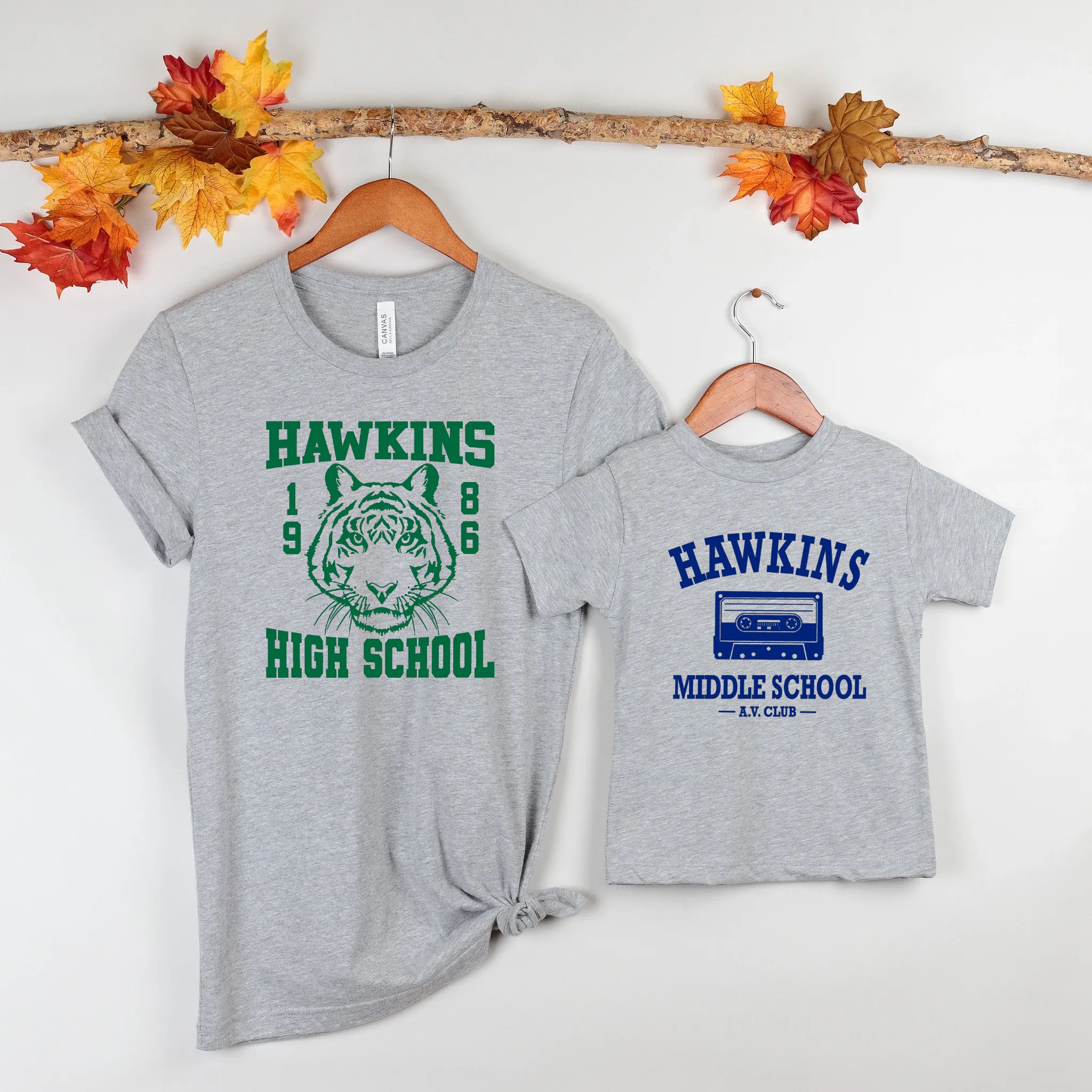 Halloween Hawkins High 1986 Lion or Middle School A.V. Club, Unisex Graphic Print T-Shirt