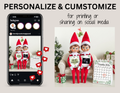 Digital Christmas Pregnancy Announcement, We're Expecting Customizable Elf On The Shelf Themed, Personalized Editable Template TrendyCustomApparel™