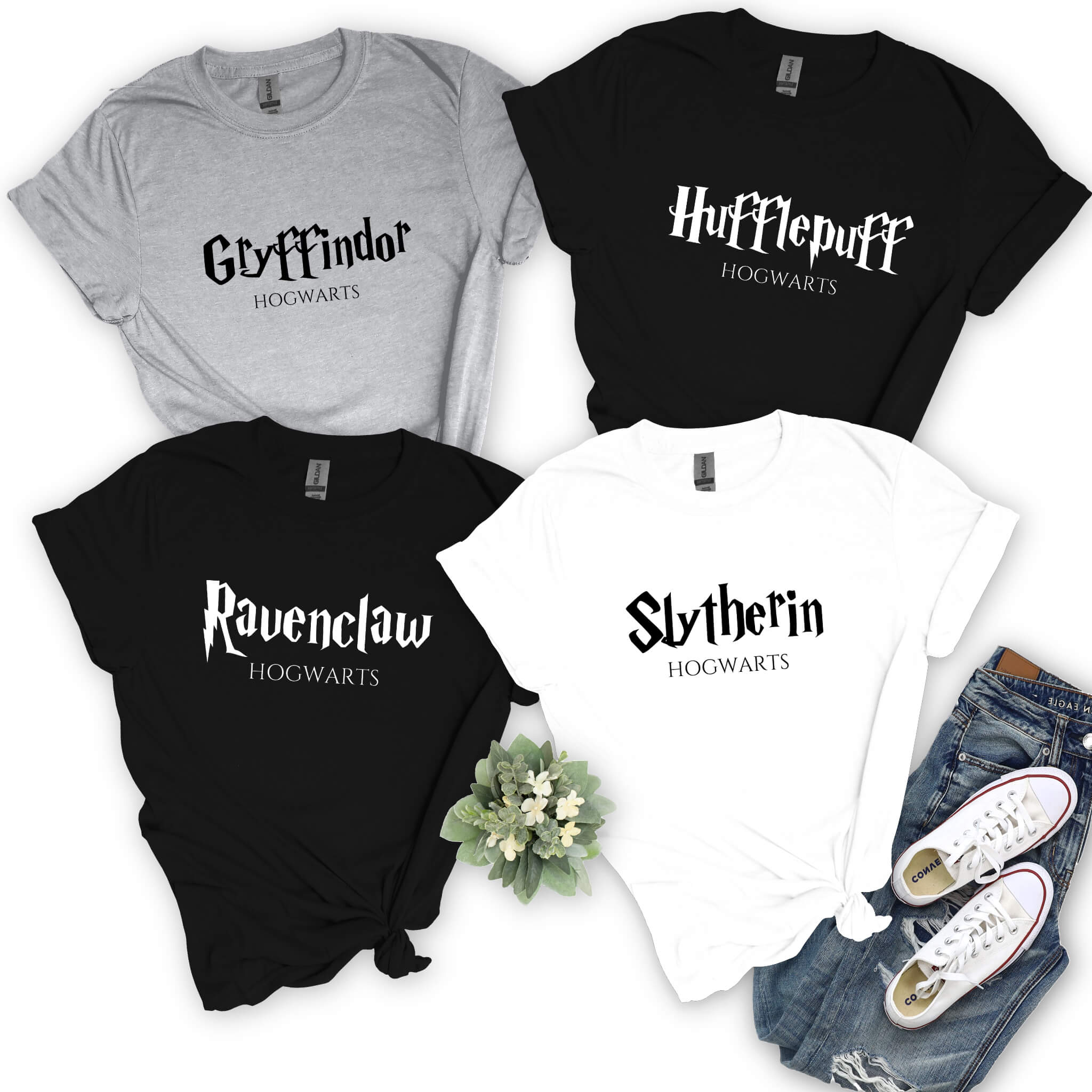 Harry Potter Hogwarts Gryffindor / Hufflepuff / Ravenclaw / Slytherin Graphic Print T-Shirts / Sweatshirt