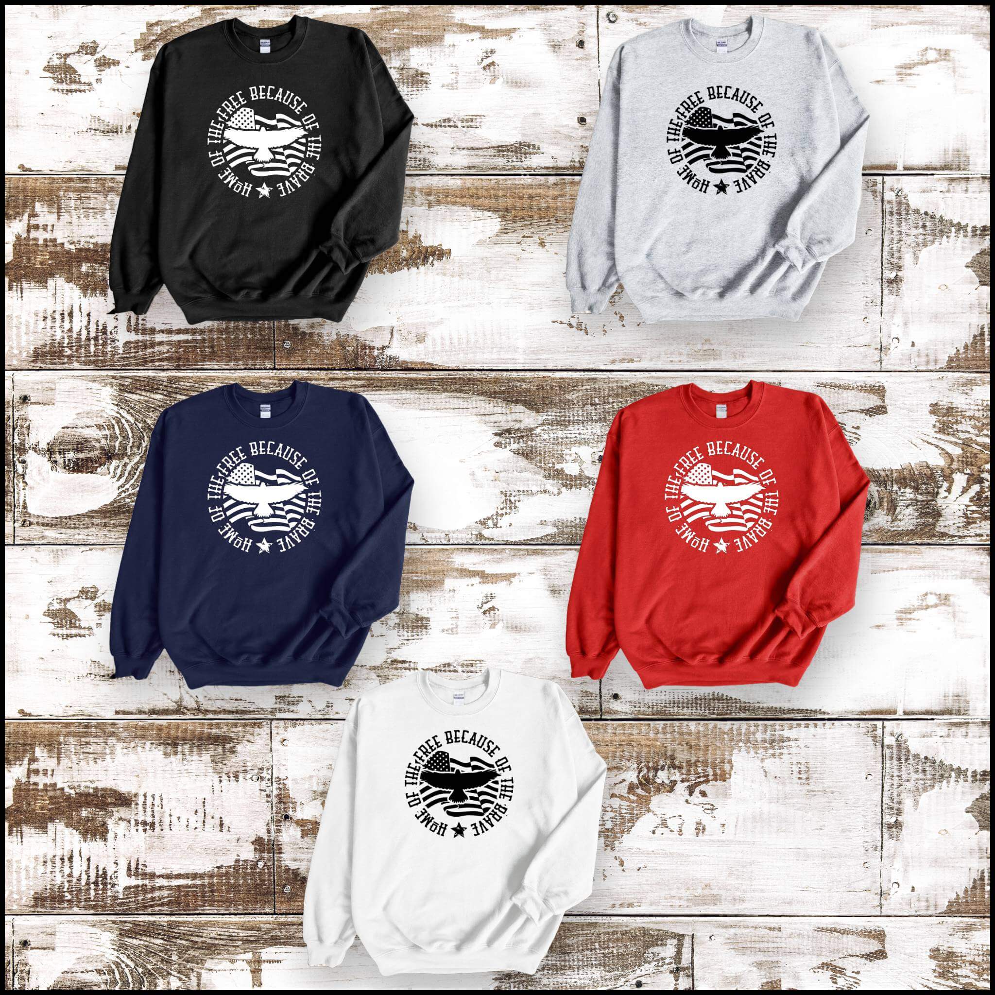 America - Home Of The Free Unisex Graphic Print T-Shirt / Sweatshirt