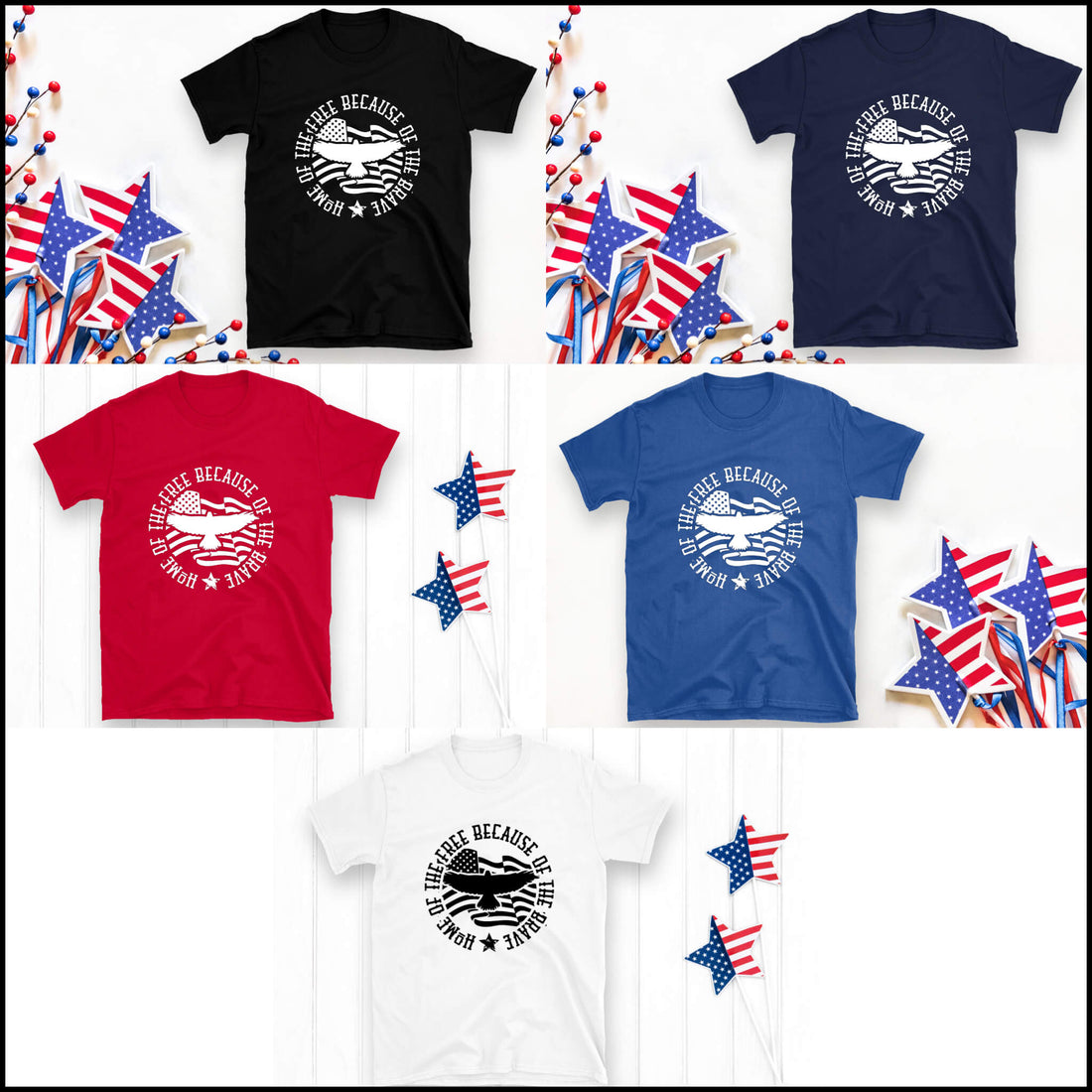 America - Home Of The Free Unisex Graphic Print T-Shirt / Sweatshirt