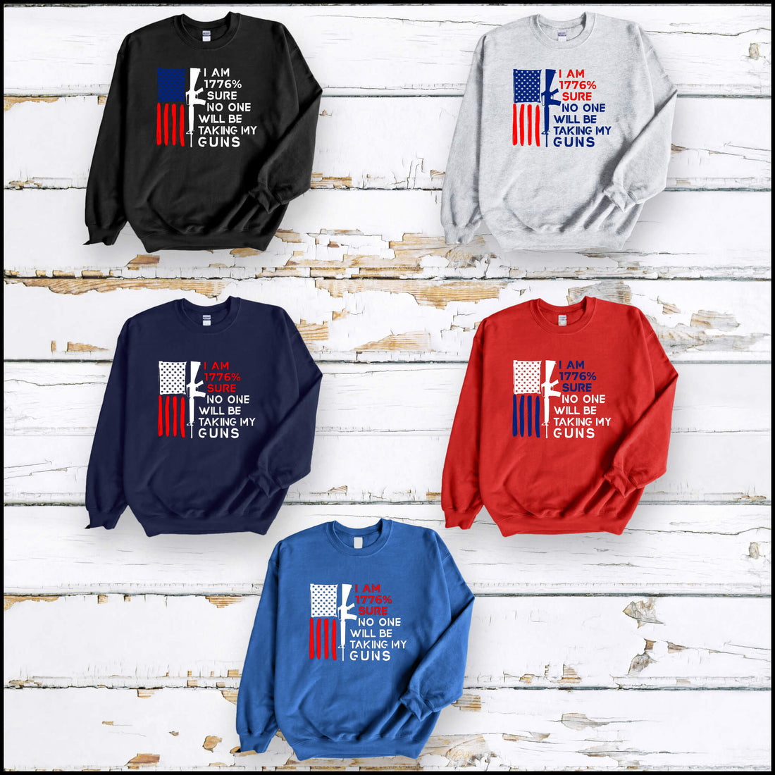 American Patriot 1776 Camiseta unisex con estampado gráfico para hombre y mujer