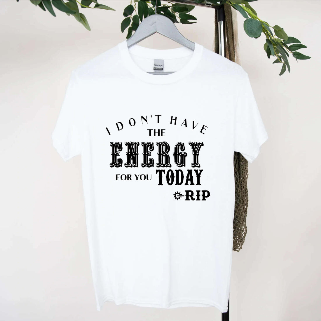 Yellowstone T-Shirt, I Don't Have The Energy For You Today, Boy’s, Guys, Men’s T-Shirt, Rip Wheeler Quotes, Country Western, Rodeo, Concert, Custom Apparel T-Shirt