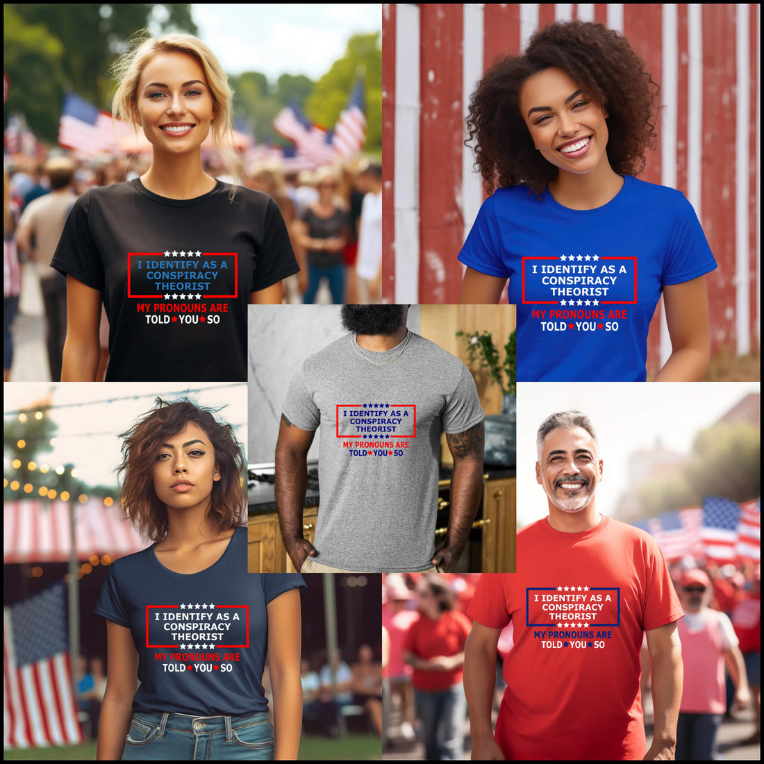 American Patriot 1776 Camiseta unisex con estampado gráfico para hombre y mujer