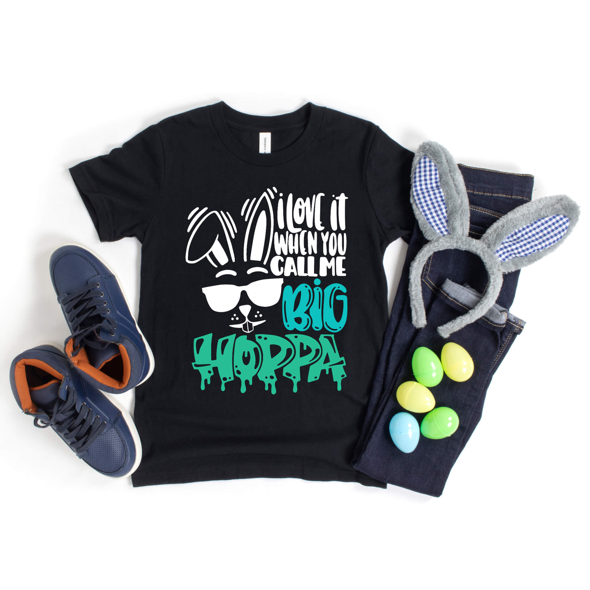 Easter, I Love It When You Call Me Big Hoppa, Funny, Customized, Personalized, Boy's Guy's Men's, Youth, Adult, T-Shirt