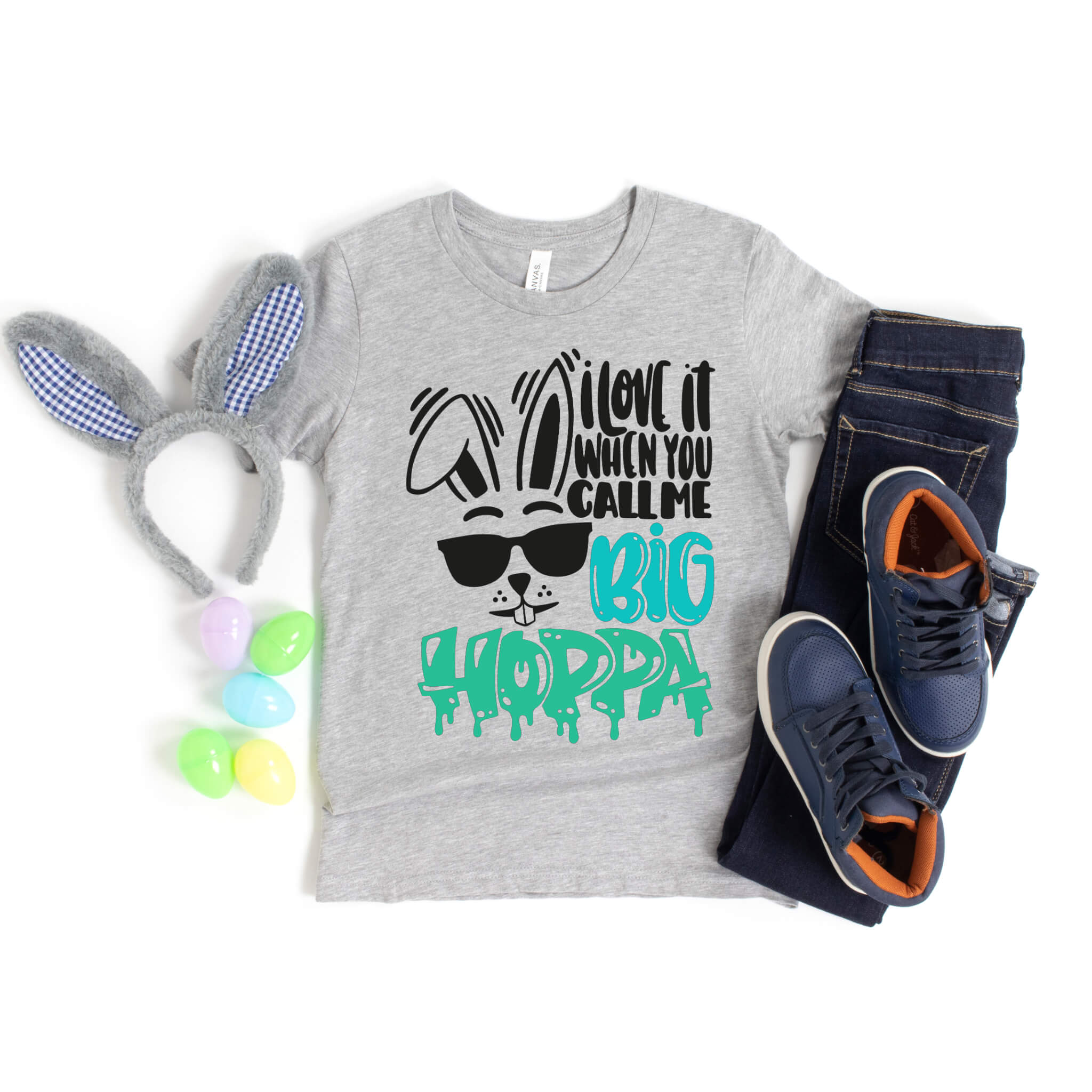 Easter, I Love It When You Call Me Big Hoppa, Funny, Customized, Personalized, Boy's Guy's Men's, Youth, Adult, T-Shirt