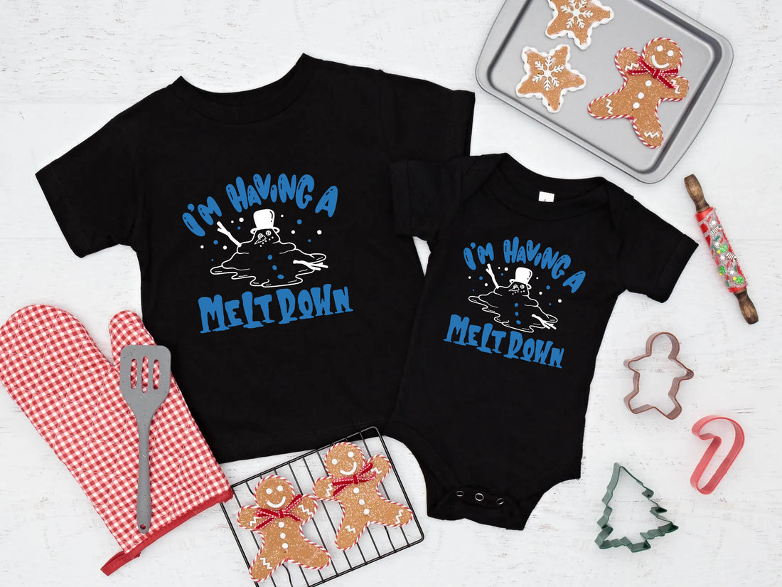 Camiseta con estampado gráfico para niños Christmas I'm Taking A Meltdown