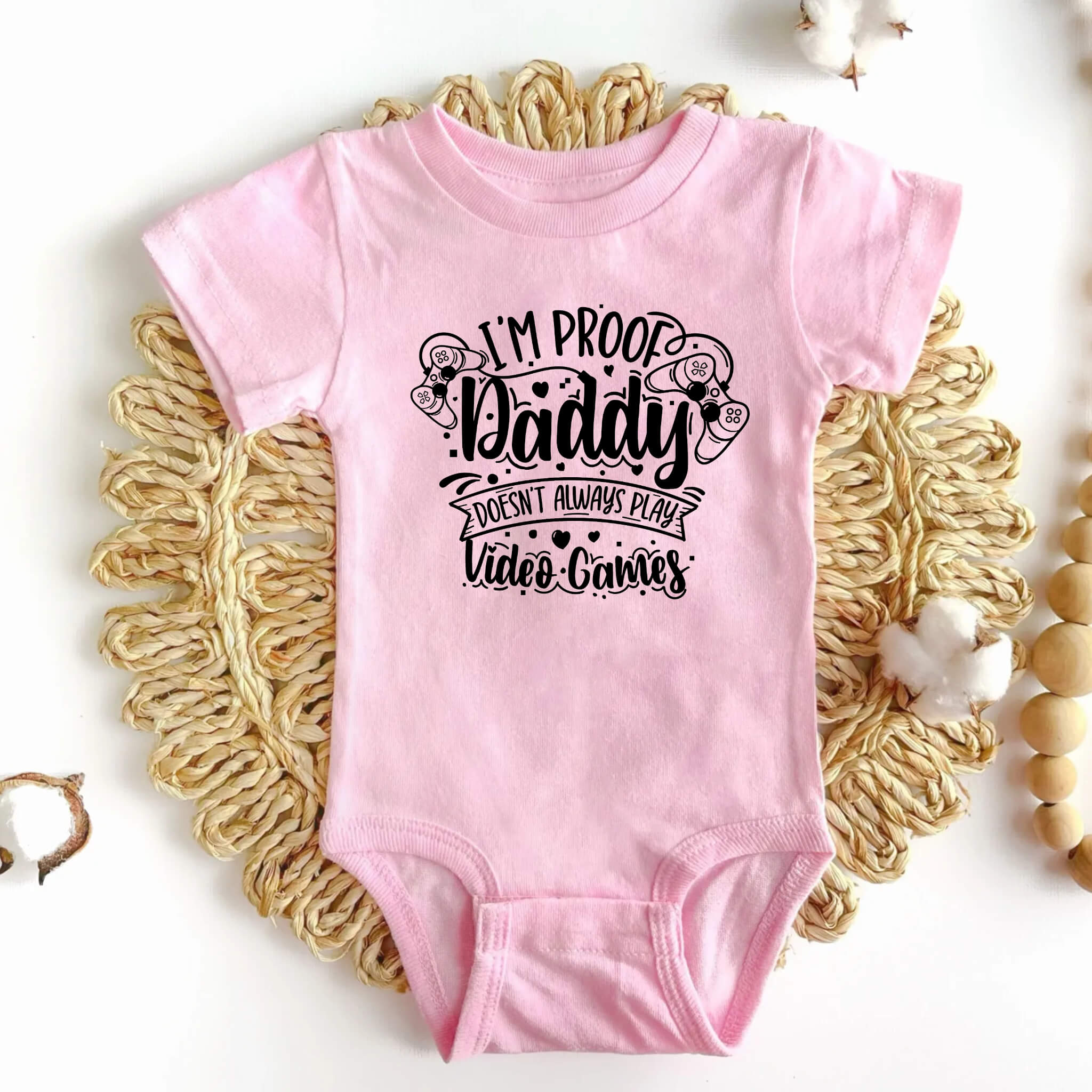 New Baby Onesie, I’m Proof Daddy Doesn’t Always Play Video Games Baby Bodysuit, Boy’s, Girl’s Baby Shower Gift, New Baby Take Home Outfit, Maternity Photo Prop Onesie, Video Gamer Baby Onesie Outfit