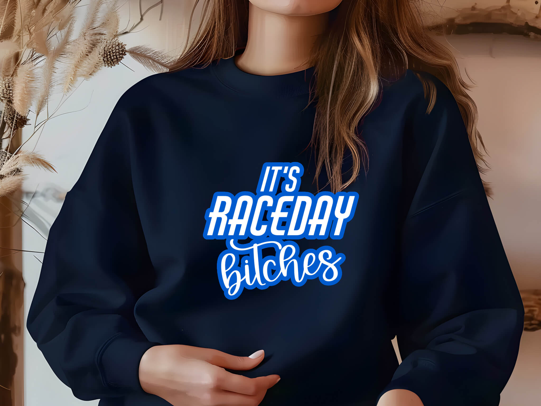 Racing - It's Race Day Bitches Unisex Graphic Print Sweatshirt