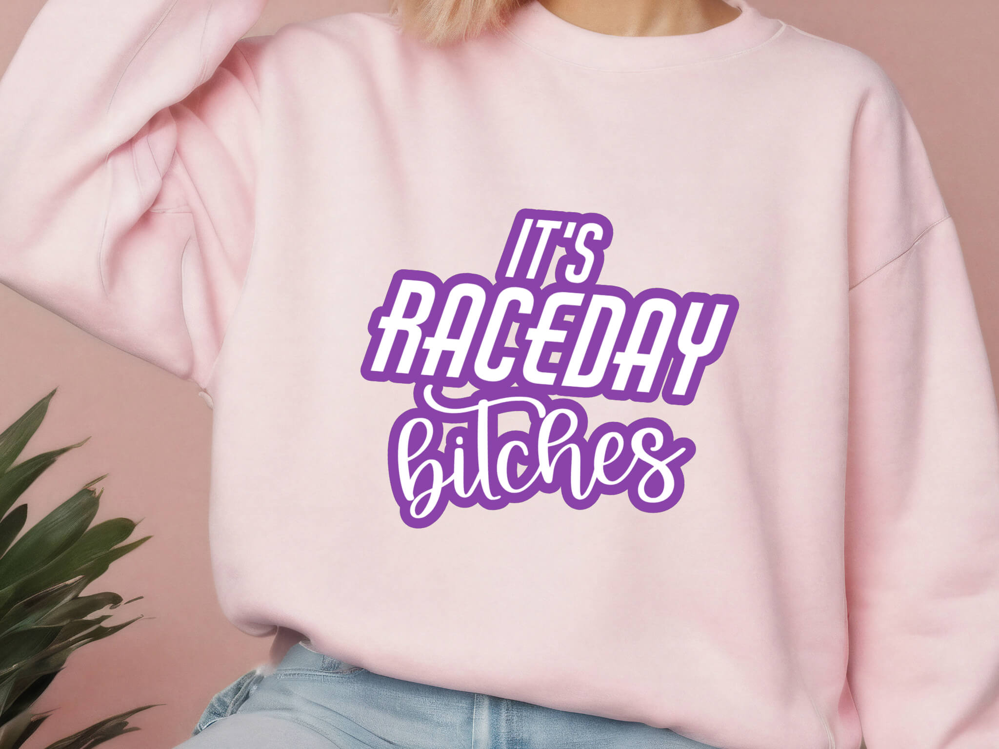 Racing - It's Race Day Bitches Unisex Graphic Print Sweatshirt