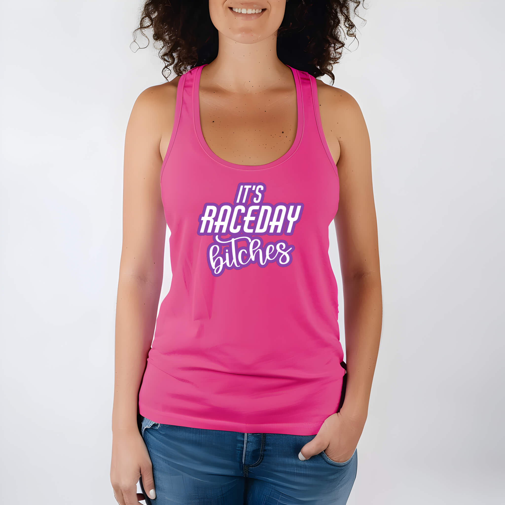 Racing - It's Race Day Bitches Graphic Print Women’s Tank Top