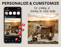 We're Having a Little Lamb, Western Farm Digital Pregnancy Announcement, Gender Neutral Customizable Editable Template - TrendyCustomApparel™
