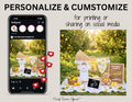 Life is About to Get a Whole Lot Sweeter – Lemon Pregnancy Announcement Template, Editable Canva Digital Download TrendyCustomApparel™