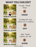 Life is About to Get a Whole Lot Sweeter – Lemon Pregnancy Announcement Template, Editable Canva Digital Download TrendyCustomApparel™