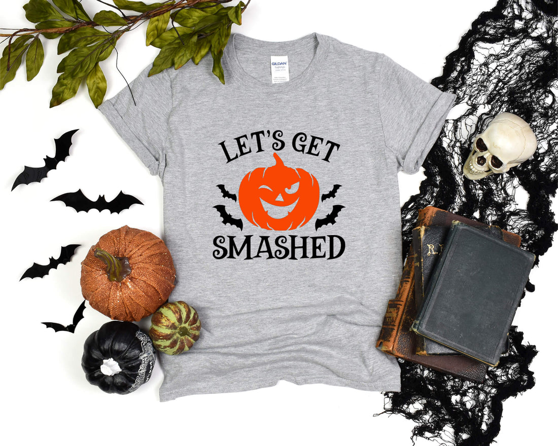 Halloween Let's Get Smashed Graphic Print Unisex Sweatshirt or T-Shirt