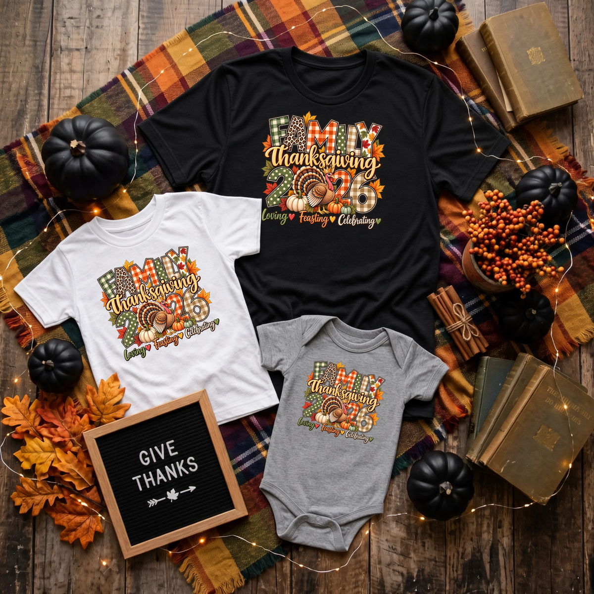 Personalized Thanksgiving Family Shirts TrendyCustomApparel™