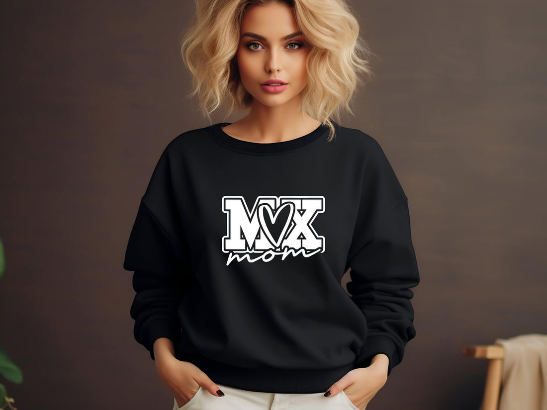Racing - MX Mom Motocross Dirt Bike Graphic Print Women’s Sweatshirt